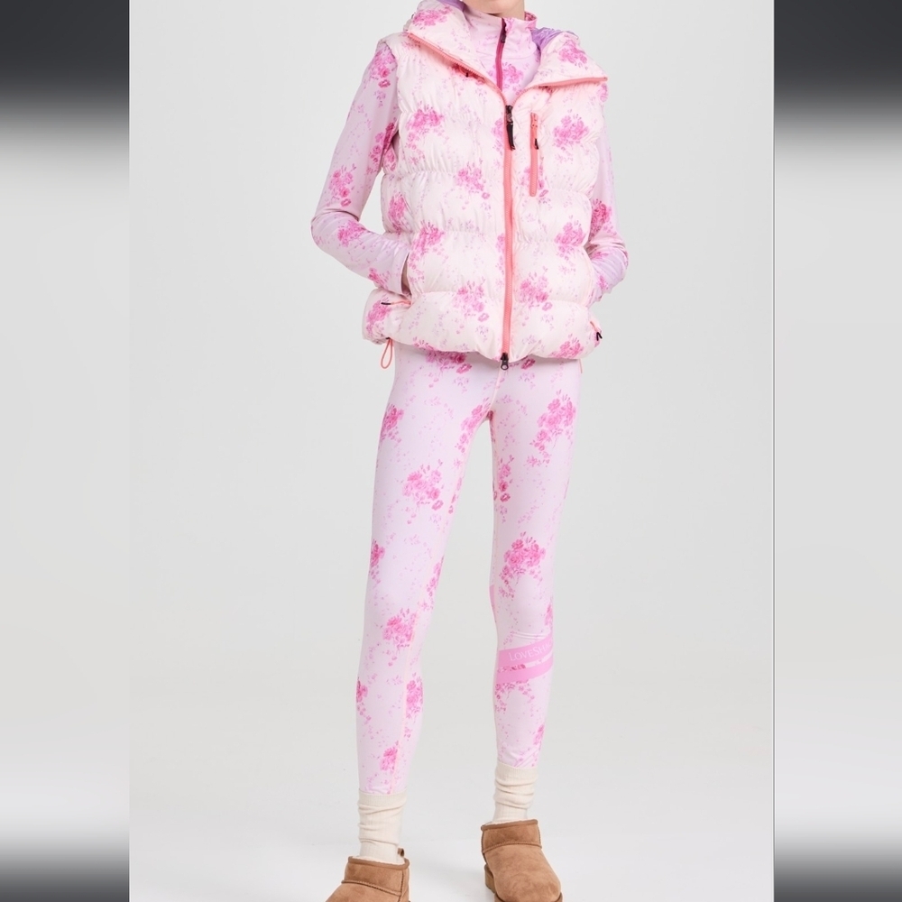 Bogner X LoveShackFancy Fire & Ice Lovely Base Layer Pants sz XXS Magenta Glow - Picture 9 of 16